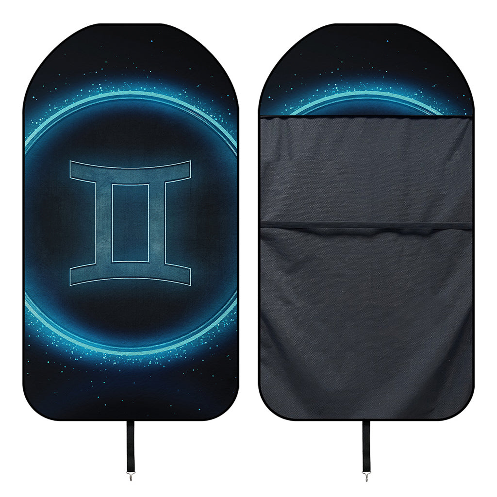 Blue Gemini Zodiac Sign Print Waterproof Car Seat Cover