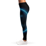 Blue Gemini Zodiac Sign Print Women's Leggings