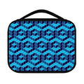 Blue Geometric Cube Shape Pattern Print Classic Bible Case
