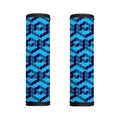 Blue Geometric Cube Shape Pattern Print Handle Covers