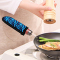 Blue Geometric Cube Shape Pattern Print Skillet Handle Cover