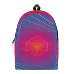 Blue Geometric EDM Light Print Backpack