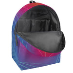 Blue Geometric EDM Light Print Backpack