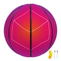 Blue Geometric EDM Light Print Basketball