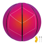 Blue Geometric EDM Light Print Basketball