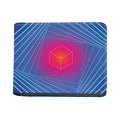 Blue Geometric EDM Light Print Bifold Wallet