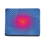Blue Geometric EDM Light Print Bifold Wallet