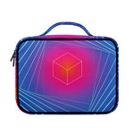 Blue Geometric EDM Light Print Briefcase Bible Bag