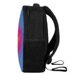 Blue Geometric EDM Light Print Casual Backpack
