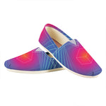 Blue Geometric EDM Light Print Casual Shoes