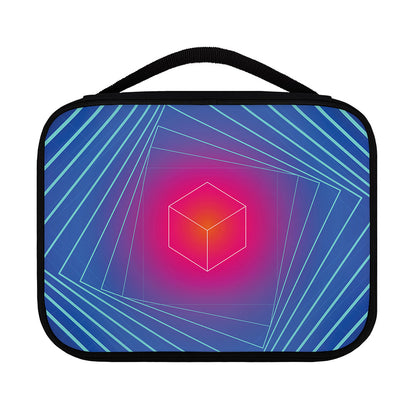 Blue Geometric EDM Light Print Classic Bible Case