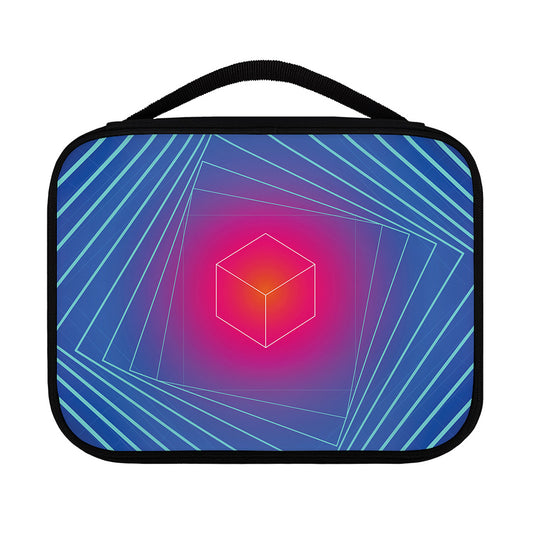 Blue Geometric EDM Light Print Classic Bible Case