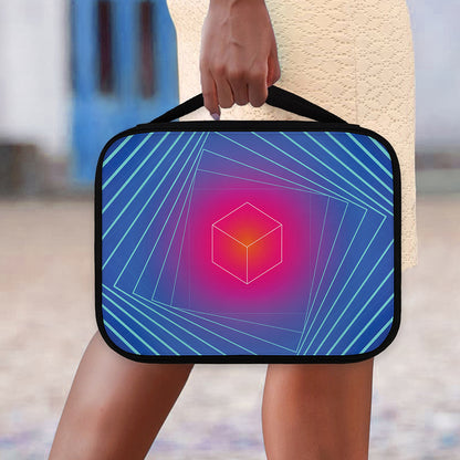 Blue Geometric EDM Light Print Classic Bible Case