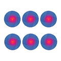 Blue Geometric EDM Light Print Coaster Set
