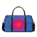 Blue Geometric EDM Light Print Duffel Bag