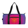 Blue Geometric EDM Light Print Gym Bag