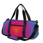 Blue Geometric EDM Light Print Gym Bag