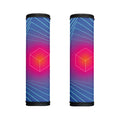 Blue Geometric EDM Light Print Handle Covers