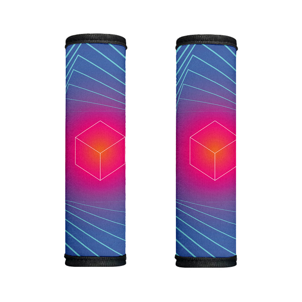 Blue Geometric EDM Light Print Handle Covers