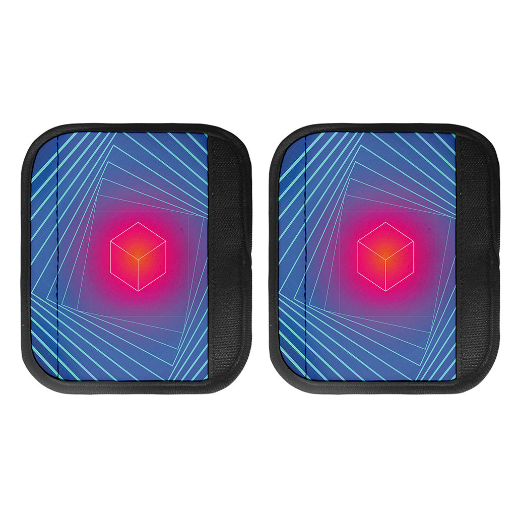 Blue Geometric EDM Light Print Handle Covers