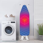 Blue Geometric EDM Light Print Ironing Board Cover