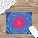 Blue Geometric EDM Light Print Mouse Pad