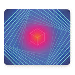 Blue Geometric EDM Light Print Mouse Pad