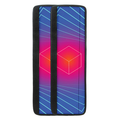 Blue Geometric EDM Light Print Refrigerator Handle Covers