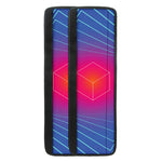 Blue Geometric EDM Light Print Refrigerator Handle Covers