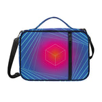 Blue Geometric EDM Light Print Shoulder Strap Bible Bag