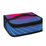 Blue Geometric EDM Light Print Small Lunch Bag