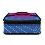 Blue Geometric EDM Light Print Small Lunch Bag