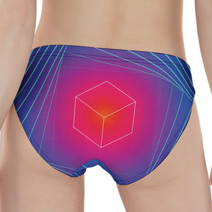 Blue Geometric EDM Light Print Women's Panties