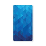 Blue Geometric Triangle Pattern Print Baby Crib Sheet