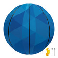 Blue Geometric Triangle Pattern Print Basketball