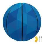 Blue Geometric Triangle Pattern Print Basketball
