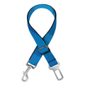 Blue Geometric Triangle Pattern Print Dog Seat Belt