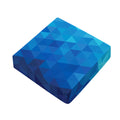 Blue Geometric Triangle Pattern Print Outdoor Seat Cushion Cover