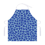 Blue Giraffe Print Adjustable Apron
