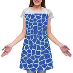 Blue Giraffe Print Adjustable Apron