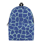 Blue Giraffe Print Backpack