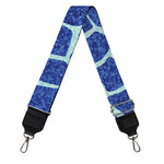 Blue Giraffe Print Bag Strap