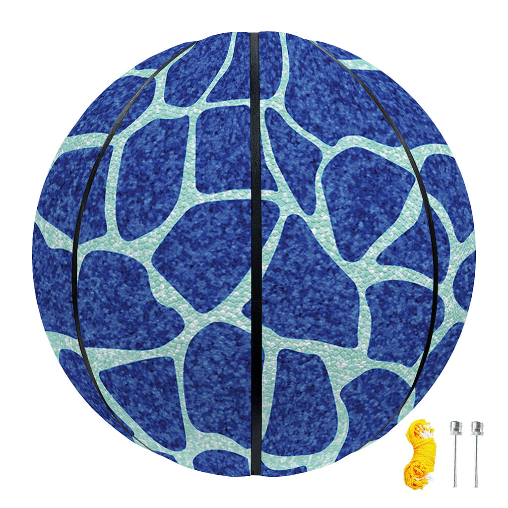 Blue Giraffe Print Basketball