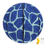 Blue Giraffe Print Basketball