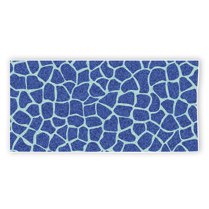 Blue Giraffe Print Beach Towel