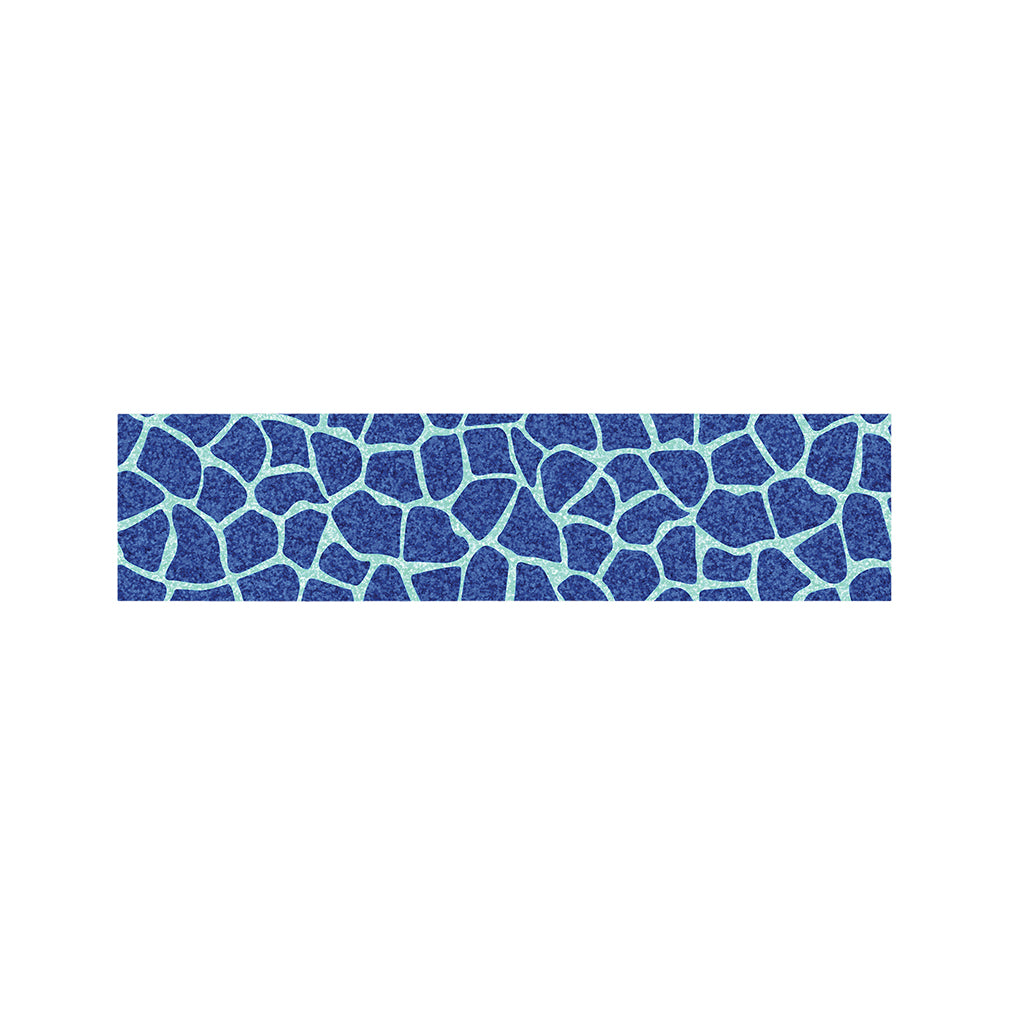 Blue Giraffe Print Bed Runner