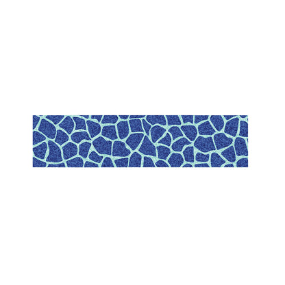 Blue Giraffe Print Bed Runner
