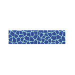 Blue Giraffe Print Bed Runner