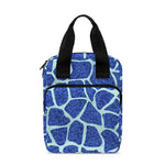 Blue Giraffe Print Bible Tote Bag