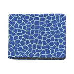 Blue Giraffe Print Bifold Wallet